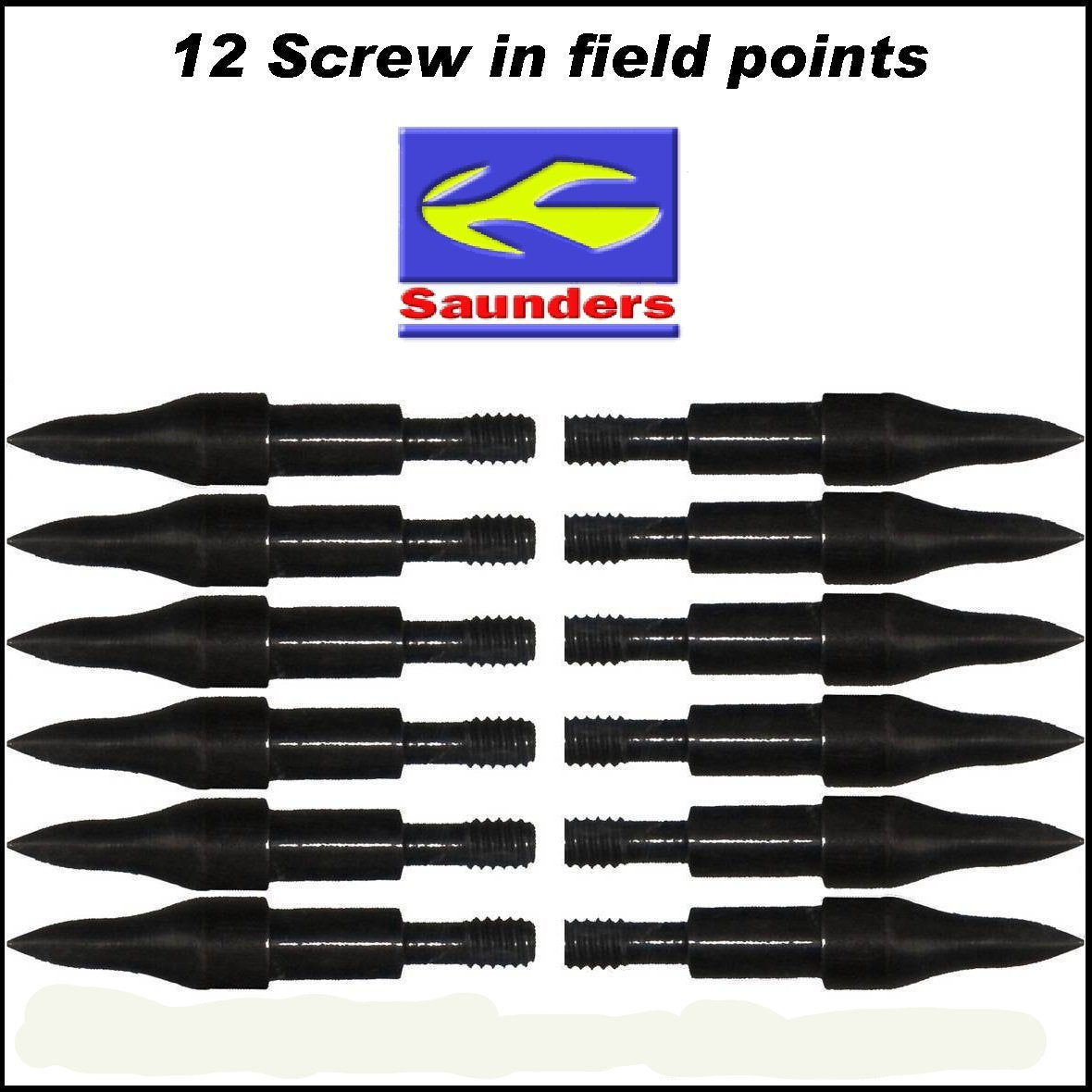 Saunders 11/32 Field Points 12pk