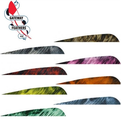 Camo 4 inch Parabolic Feathers