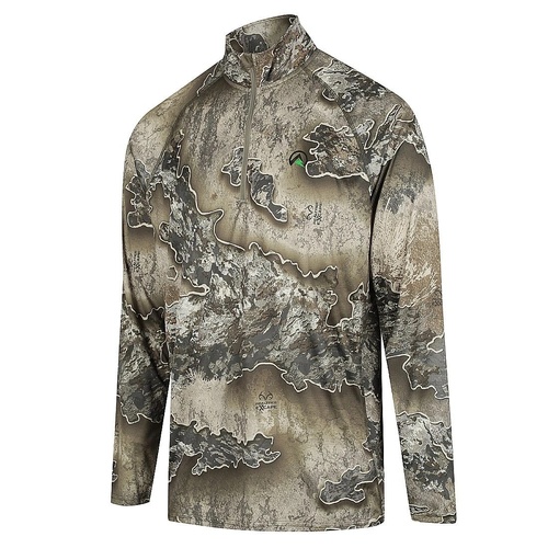 Performance Qtr Zip to long sleeve camo hunting shirt