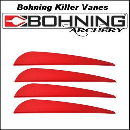 Bohning Killer 4 inch Vanes 100pk
