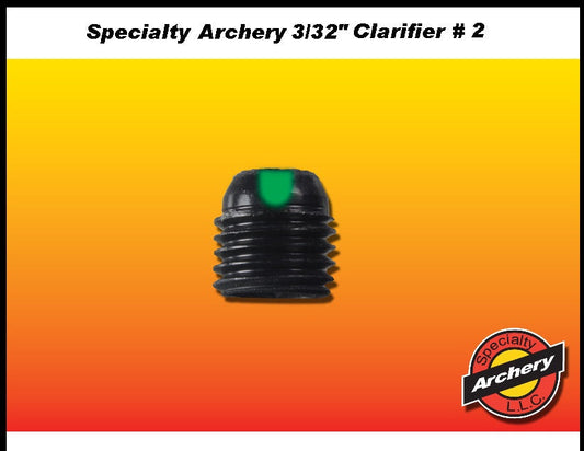 specialty archery Clarifier peep apature with lens