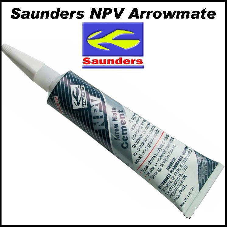 Saunders NPV arrow mate fletching glue adhesive
